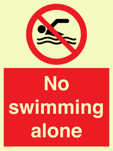 No swimming alone